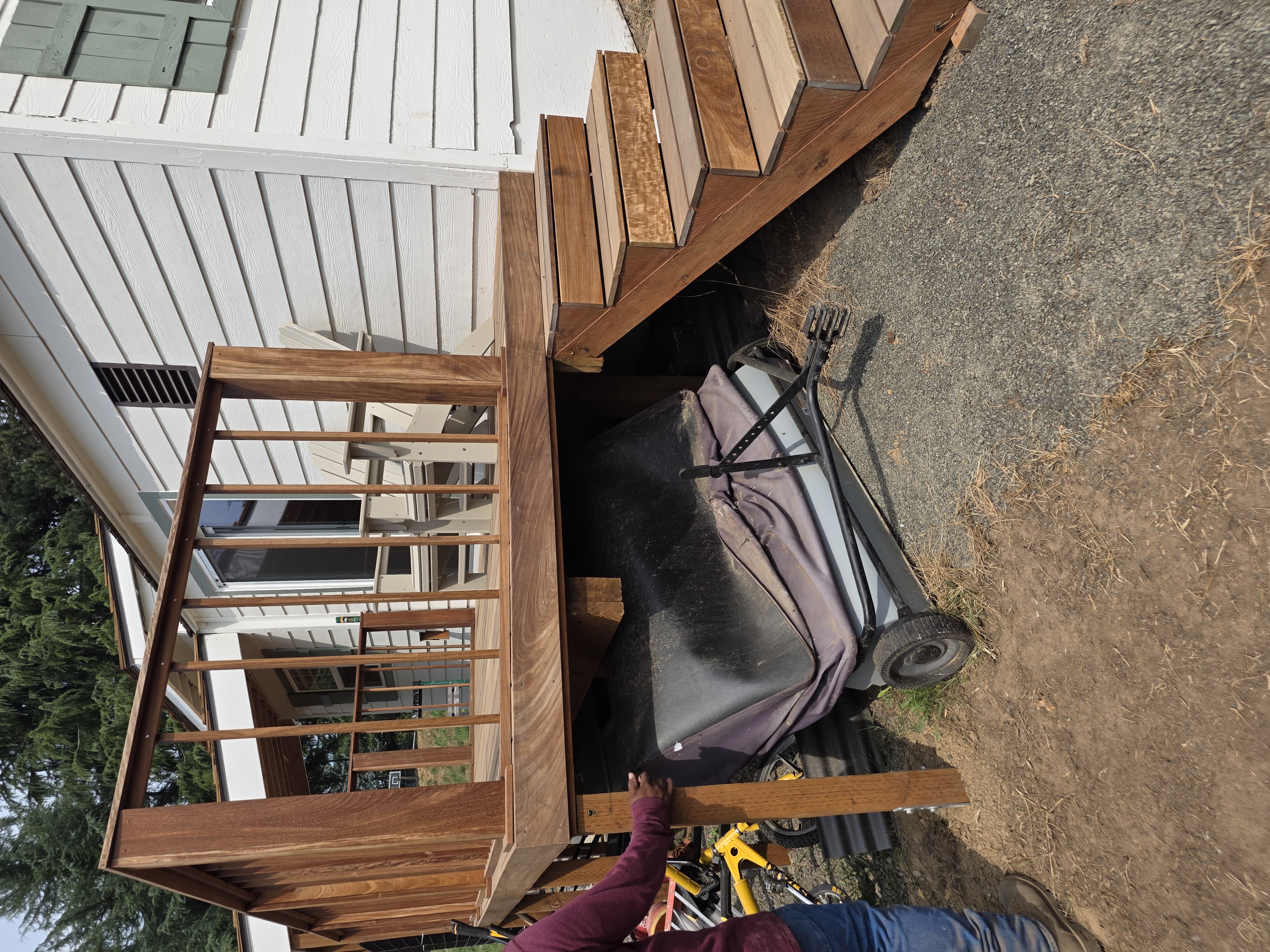 Deck with Stairs & Railing